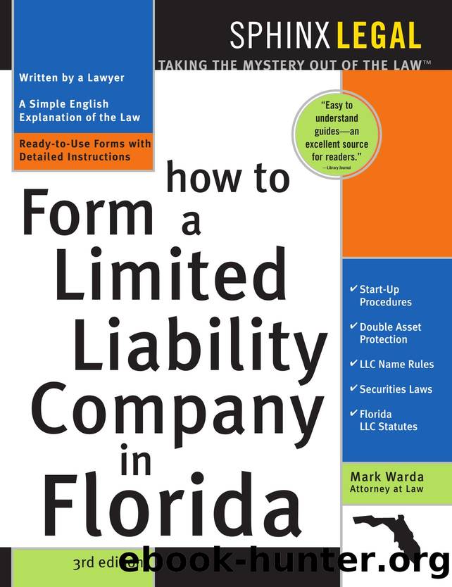 How to Form a Limited Liability Company in Florida by Mark Warda