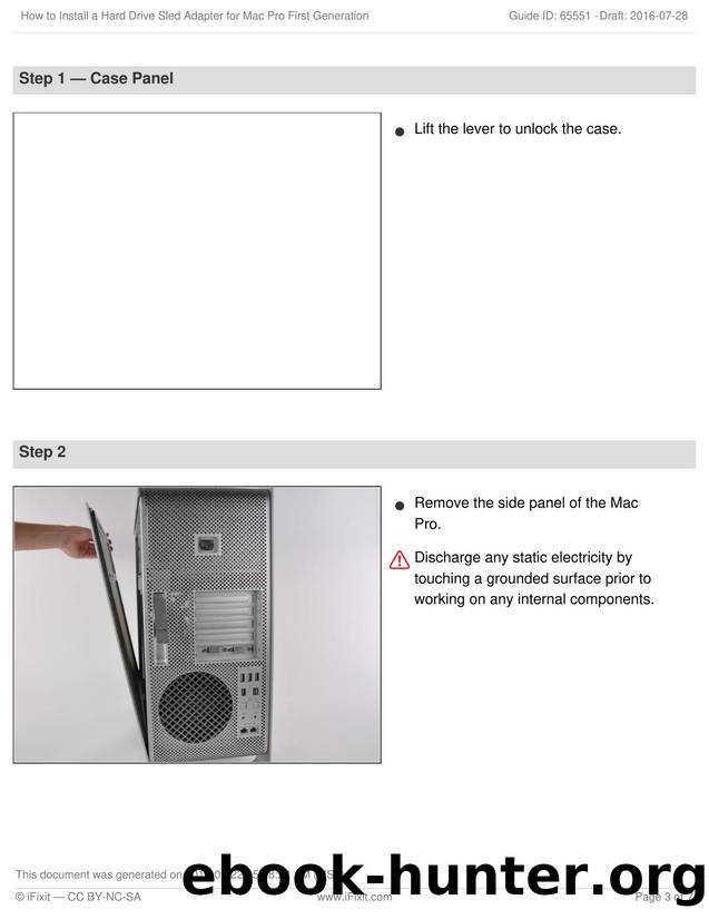 How to Install a Hard Drive Sled Adapter for Mac Pro First Generation [2] by Unknown