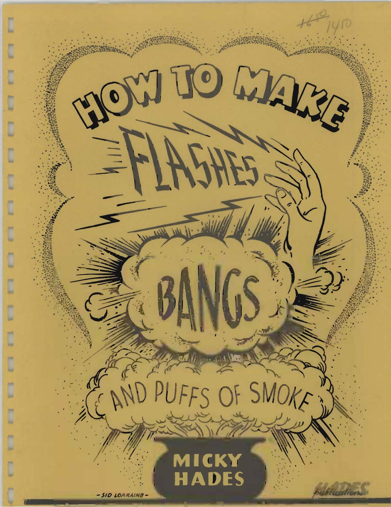 How to Make Flashes, Bangs and Puffs of Smoke by Micky Hades