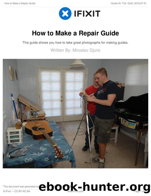 How to Make a Repair Guide by Unknown