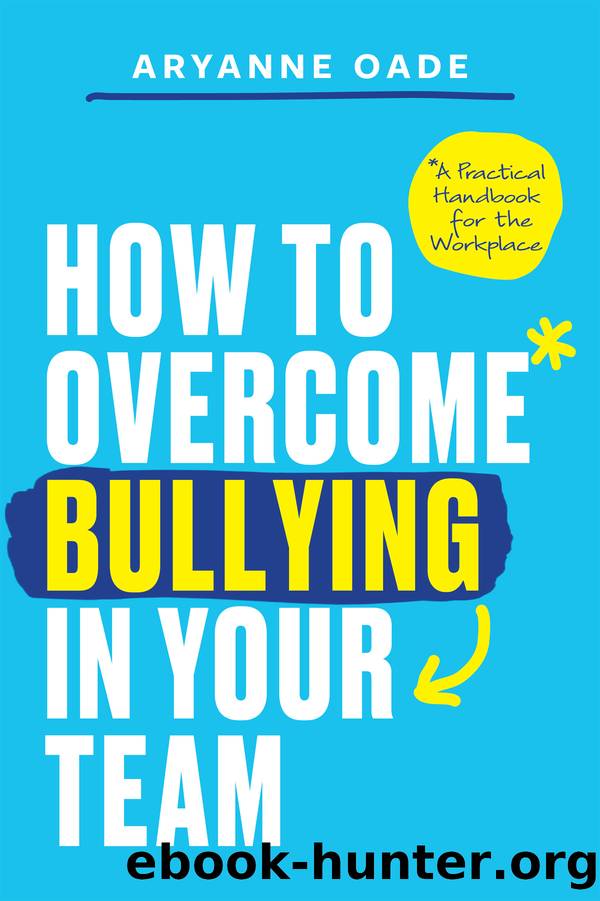 How to Overcome Bullying in Your Team by Aryanne Oade