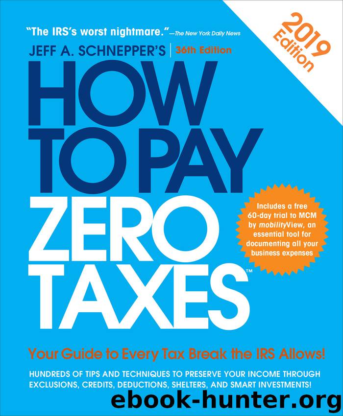 How to Pay Zero Taxes, 2019 by Jeff A. Schnepper