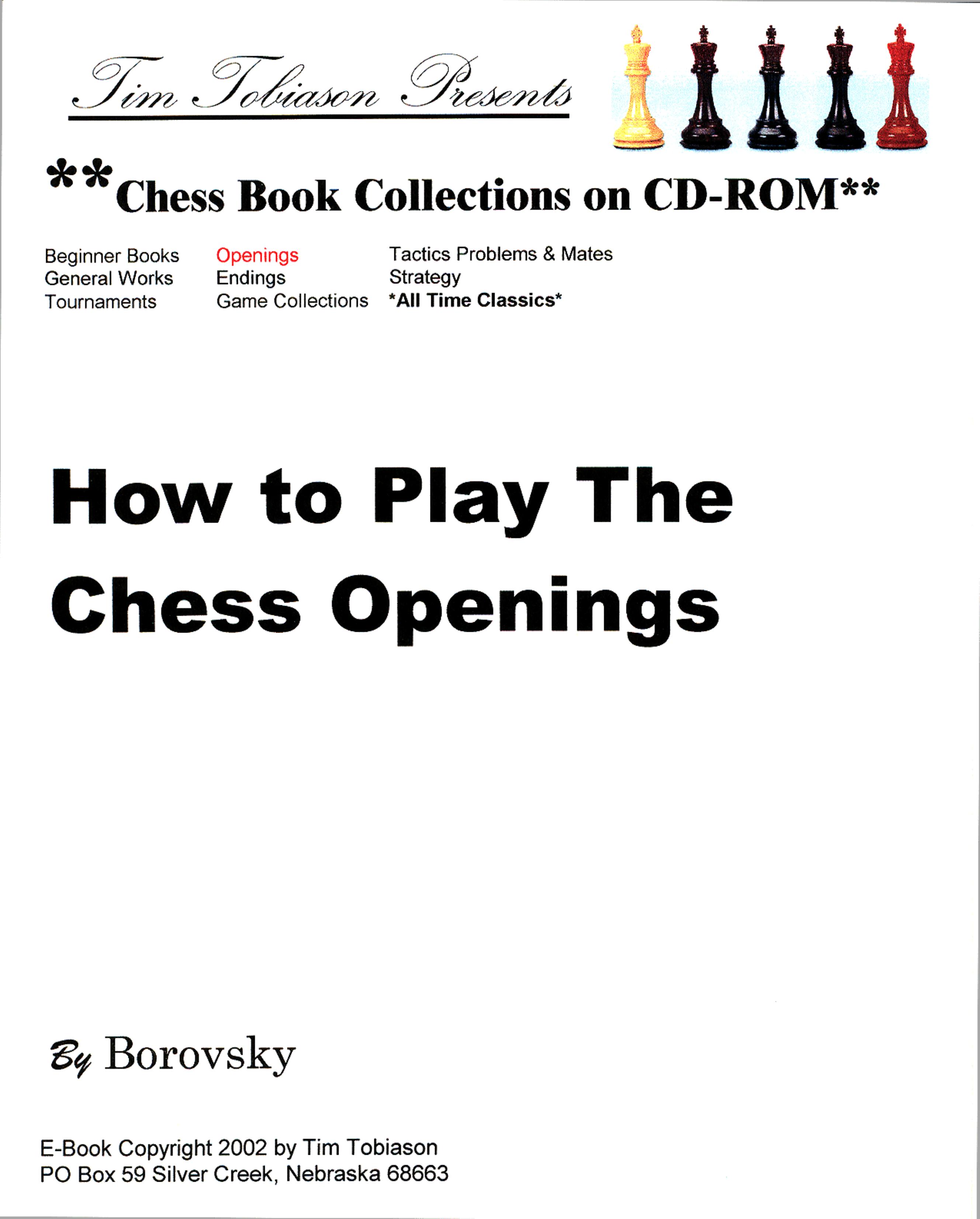 How to Play the Chess Openings by Eugene Znosko-Borovsky