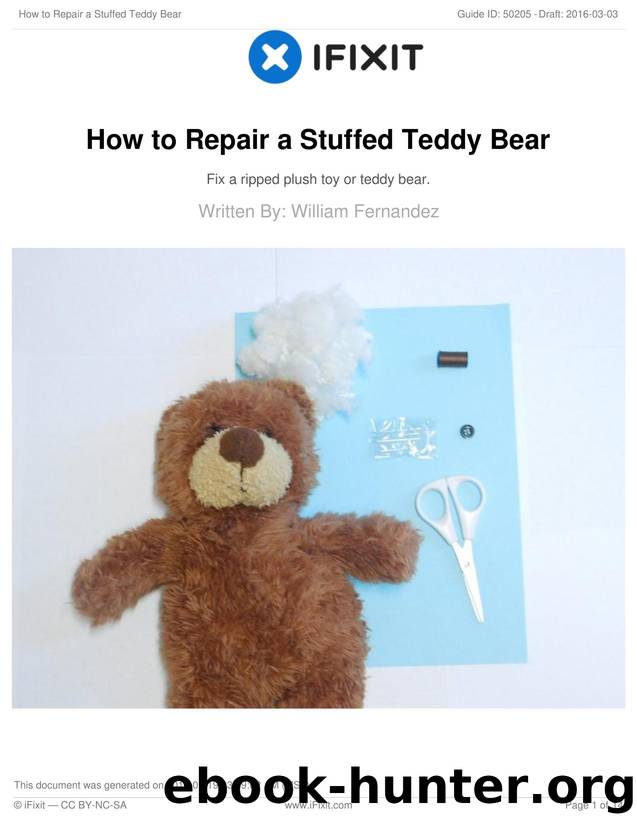 How to Repair a Stuffed Teddy Bear by Unknown