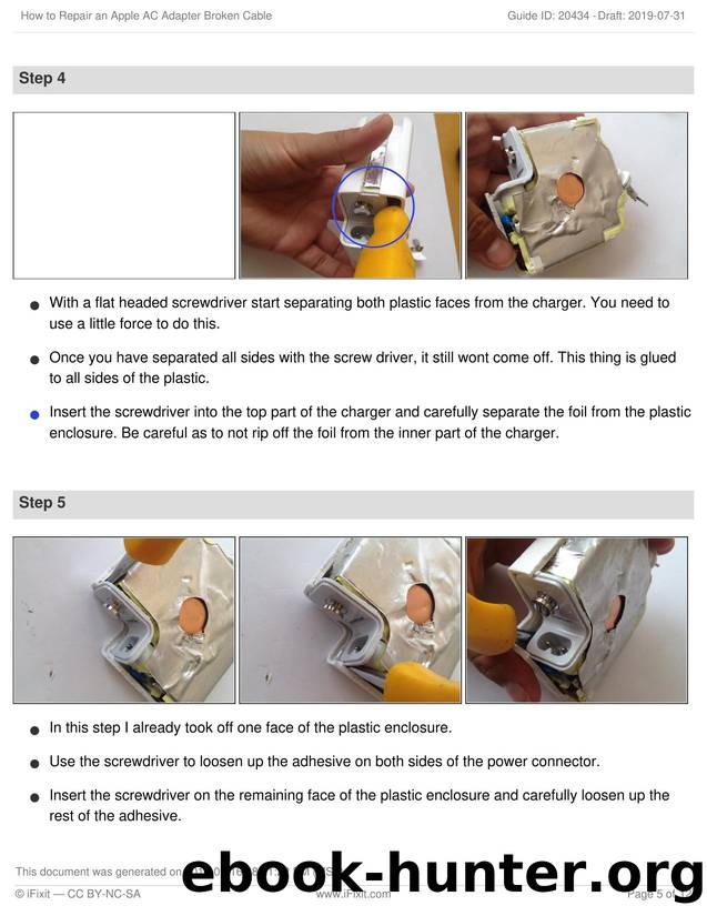 How to Repair an Apple AC Adapter Broken Cable [2] by Unknown