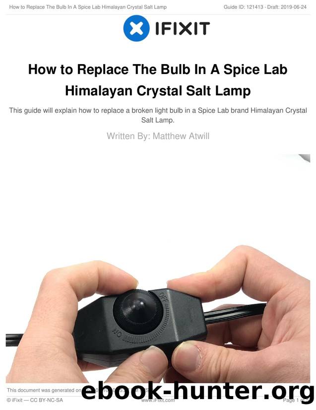 How to Replace The Bulb In A Spice Lab Himalayan Crystal Salt Lamp by Unknown