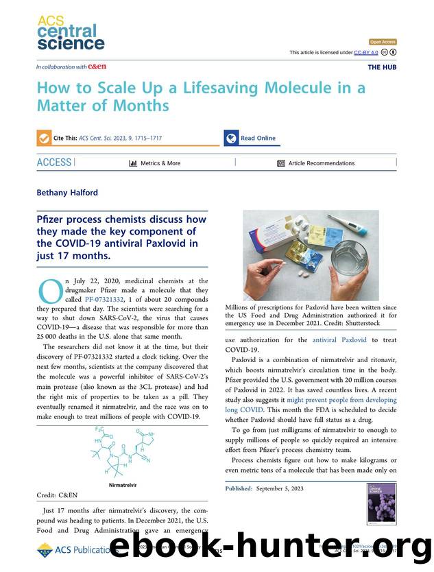 How to Scale Up a Lifesaving Molecule in a Matter of Months by Bethany Halford