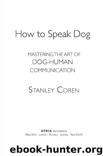 How to Speak Dog by Stanley Coren
