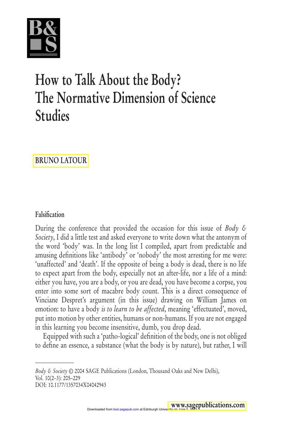 How to Talk About the Body (2004) by Unknown
