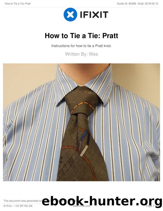 How to Tie a Tie: Pratt by Unknown