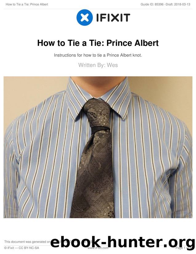How to Tie a Tie: Prince Albert by Unknown