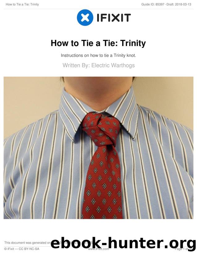 How to Tie a Tie: Trinity by Unknown
