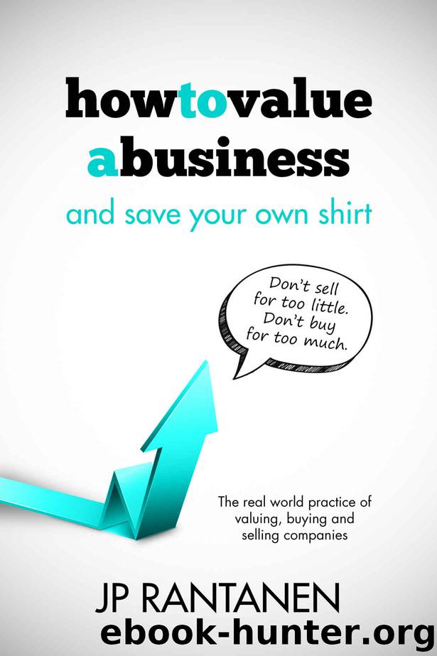 How to Value a Business and Save Your Own Shirt: The real world practice of valuing, buying and selling companies by JP Rantanen