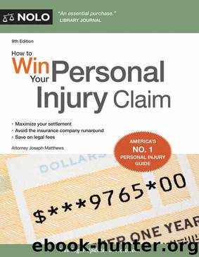 How to Win Your Personal Injury Claim by Joseph Matthews