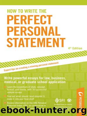 How to Write the Perfect Personal Statement by Mark Alan Stewart