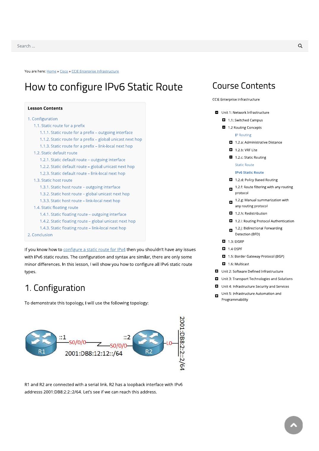 How to configure IPv6 Static Route by Rohan