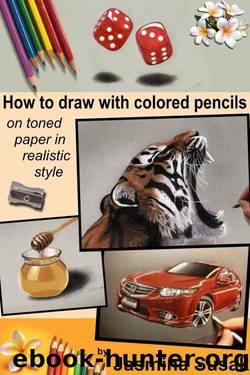 How to draw with colored pencils on toned paper: in realistic style by Jasmina Susak