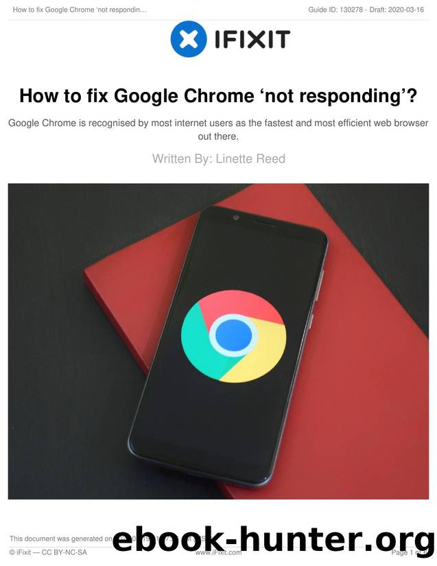 How to fix Google Chrome ânot respondingâ? by Unknown