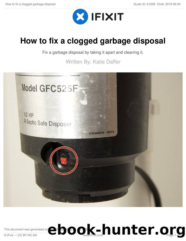 How to fix a clogged garbage disposal by Unknown