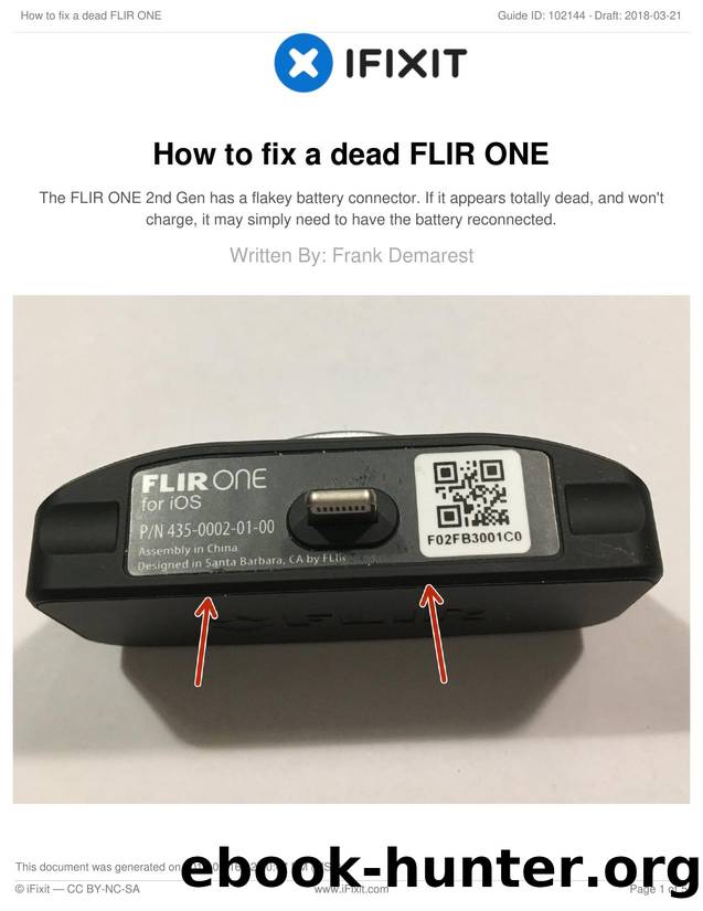 How to fix a dead FLIR ONE by Unknown