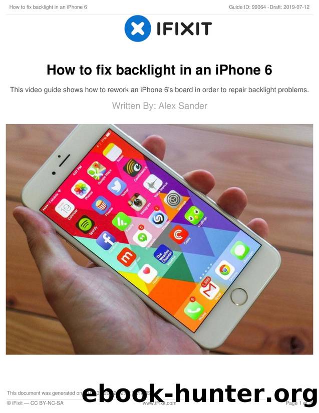 How to fix backlight in an iPhone 6 by Unknown