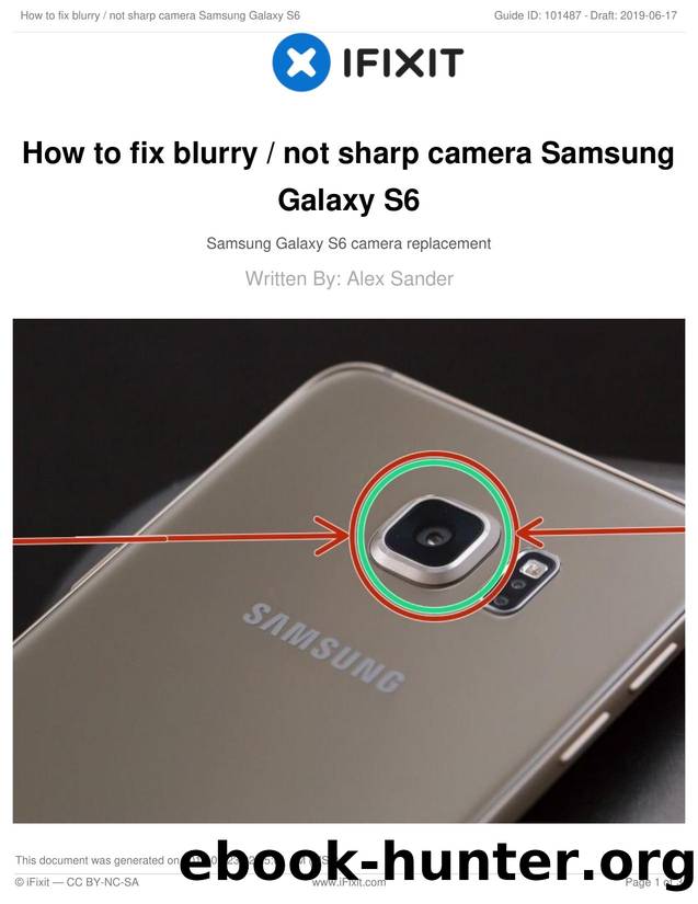 How to fix blurry  not sharp camera Samsung Galaxy S6 by Unknown