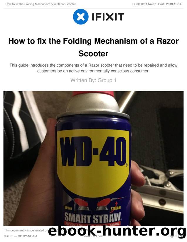 How to fix the Folding Mechanism of a Razor Scooter by Unknown