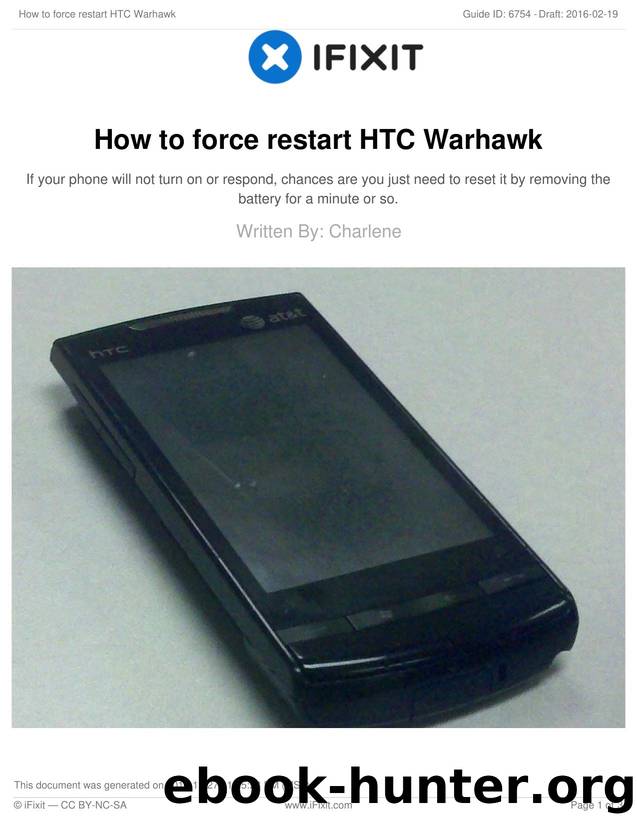 How to force restart HTC Warhawk by Unknown