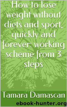 How to lose weight without diets and sport, quickly and forever: working scheme from 3 steps by Tamara Damascan