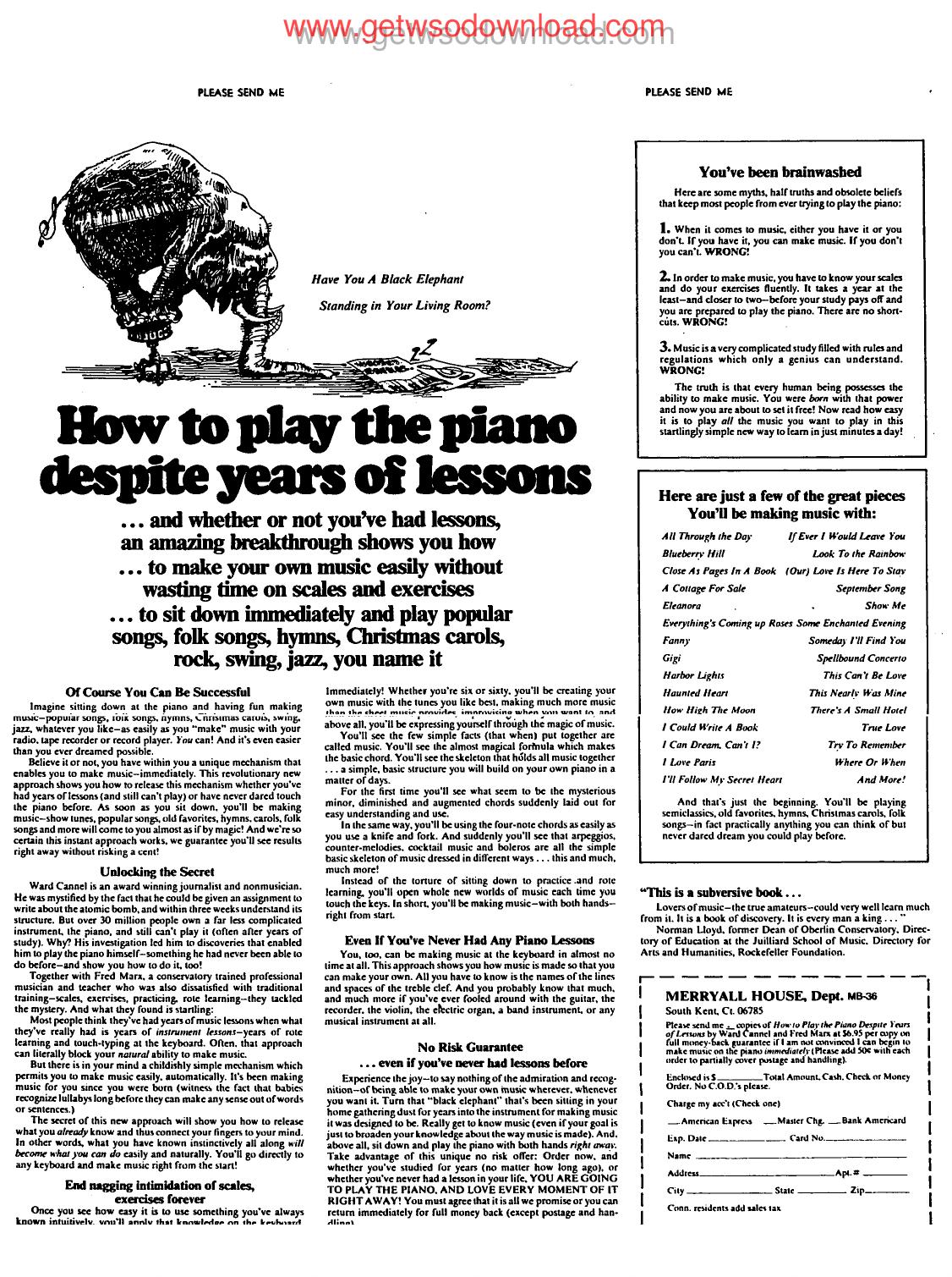 How to play the piano by Unknown