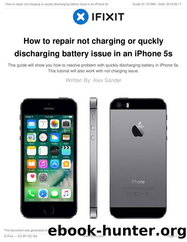 How to repair not charging or quckly discharging battery issue in an iPhone 5s by Unknown
