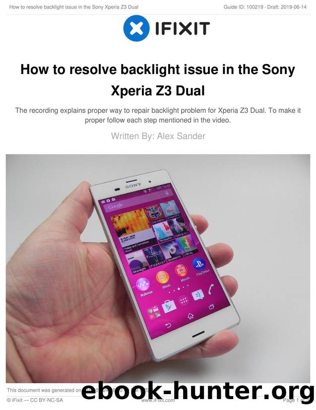 How to resolve backlight issue in the Sony Xperia Z3 Dual by Unknown