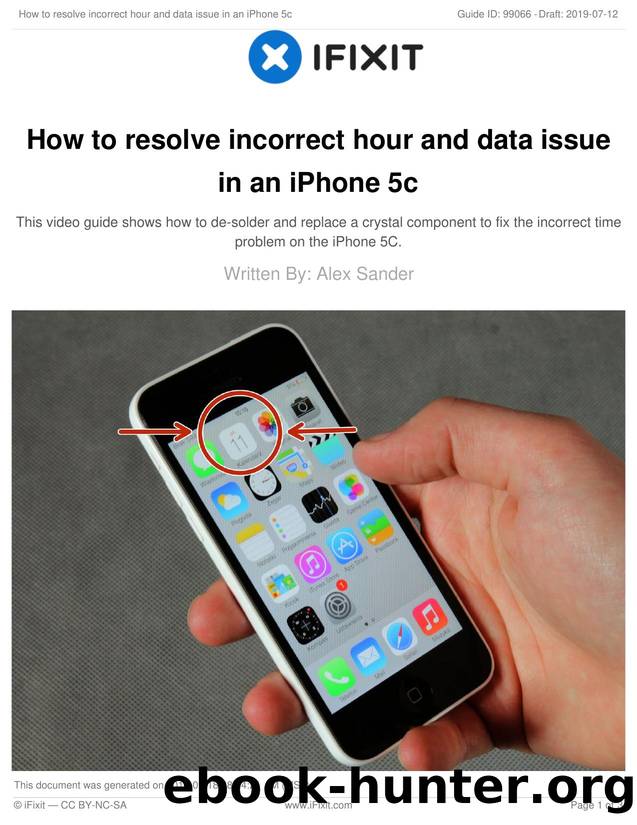 How to resolve incorrect hour and data issue in an iPhone 5c by Unknown