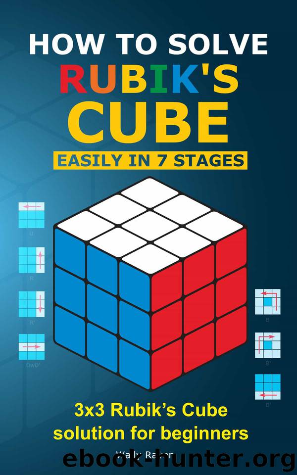 How to solve Rubik's Cube easily in seven stages: 3x3 Rubik’s Cube solution for beginners by Wally Raven