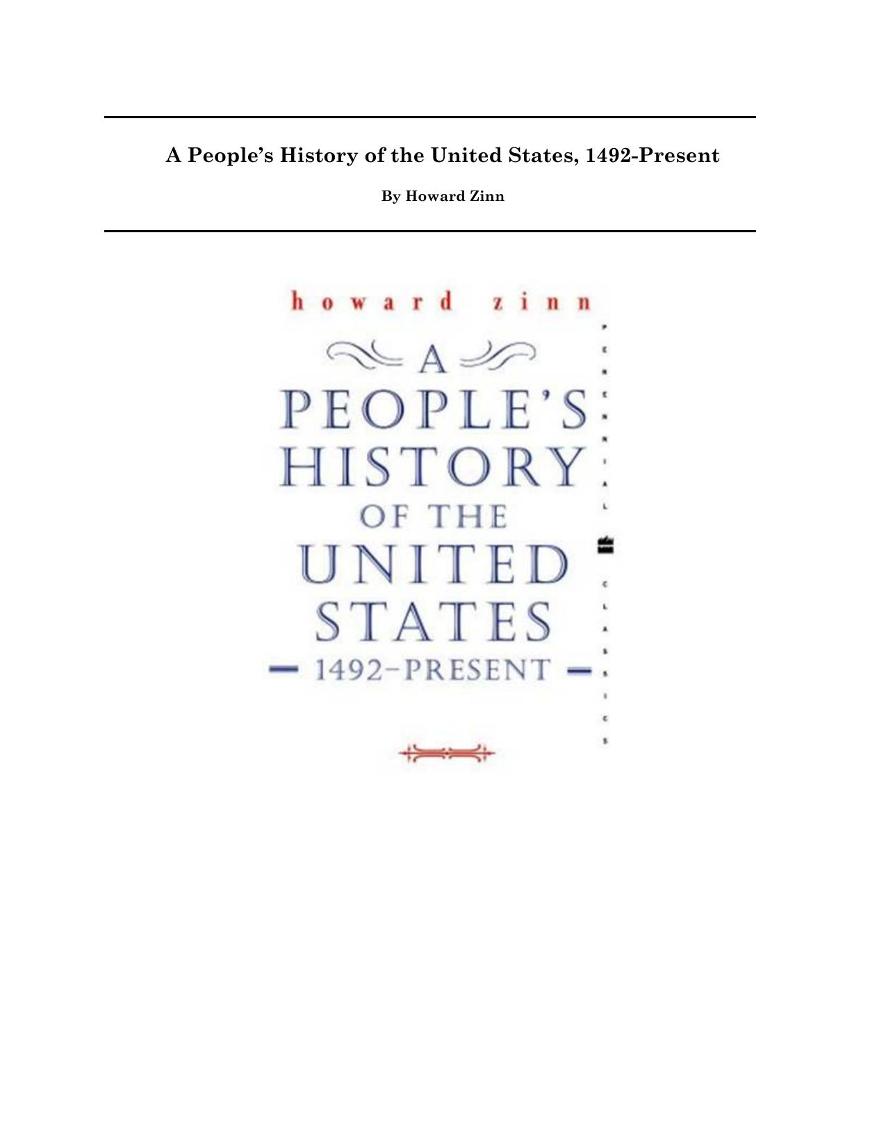 Howard Zinn-The Twentieth Century A People's History -Harper Perennial(2003) by Unknown