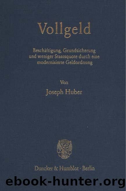 Huber by Vollgeld (9783428495269)