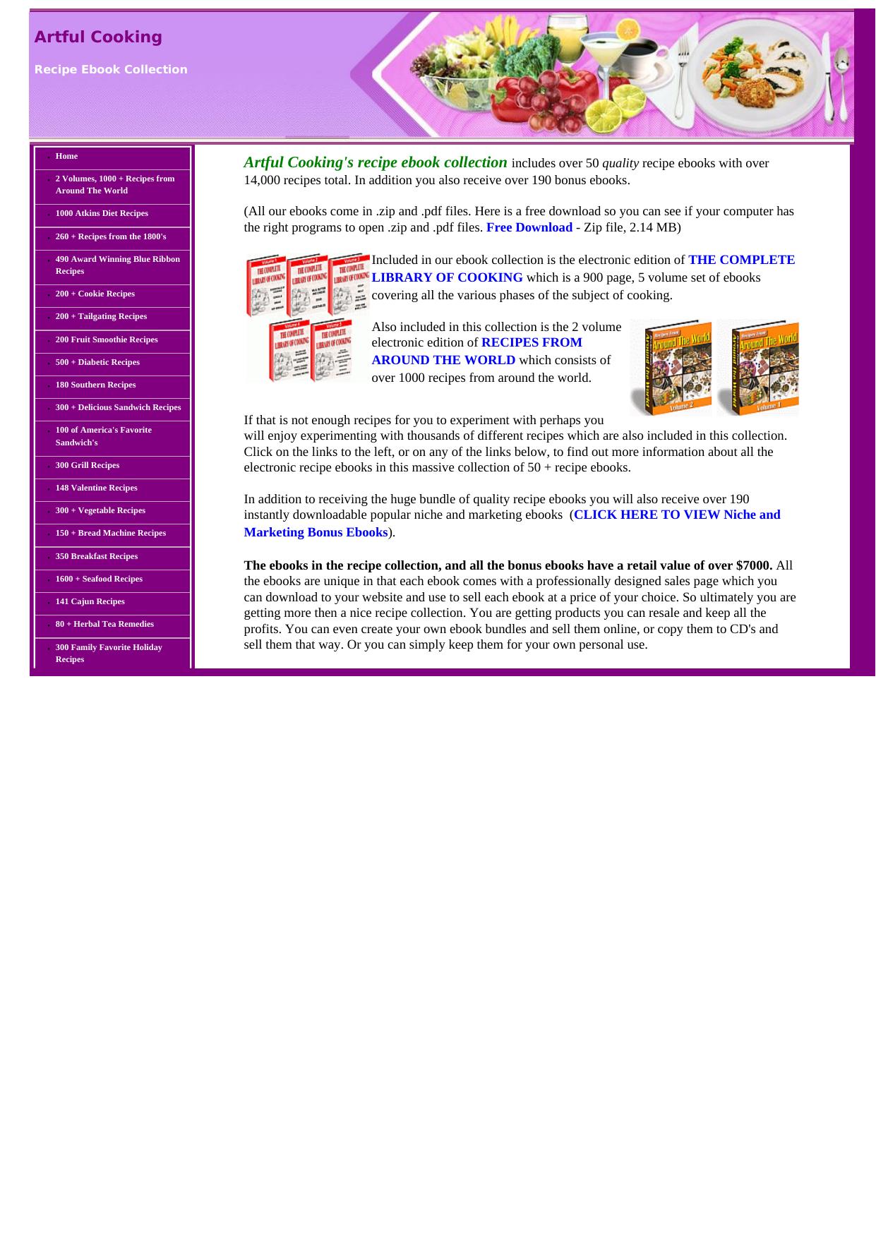 Huge Recipe Package + Over 100 Bonus Ebooks With Resale Rights. by Best of Kuszter's Collection