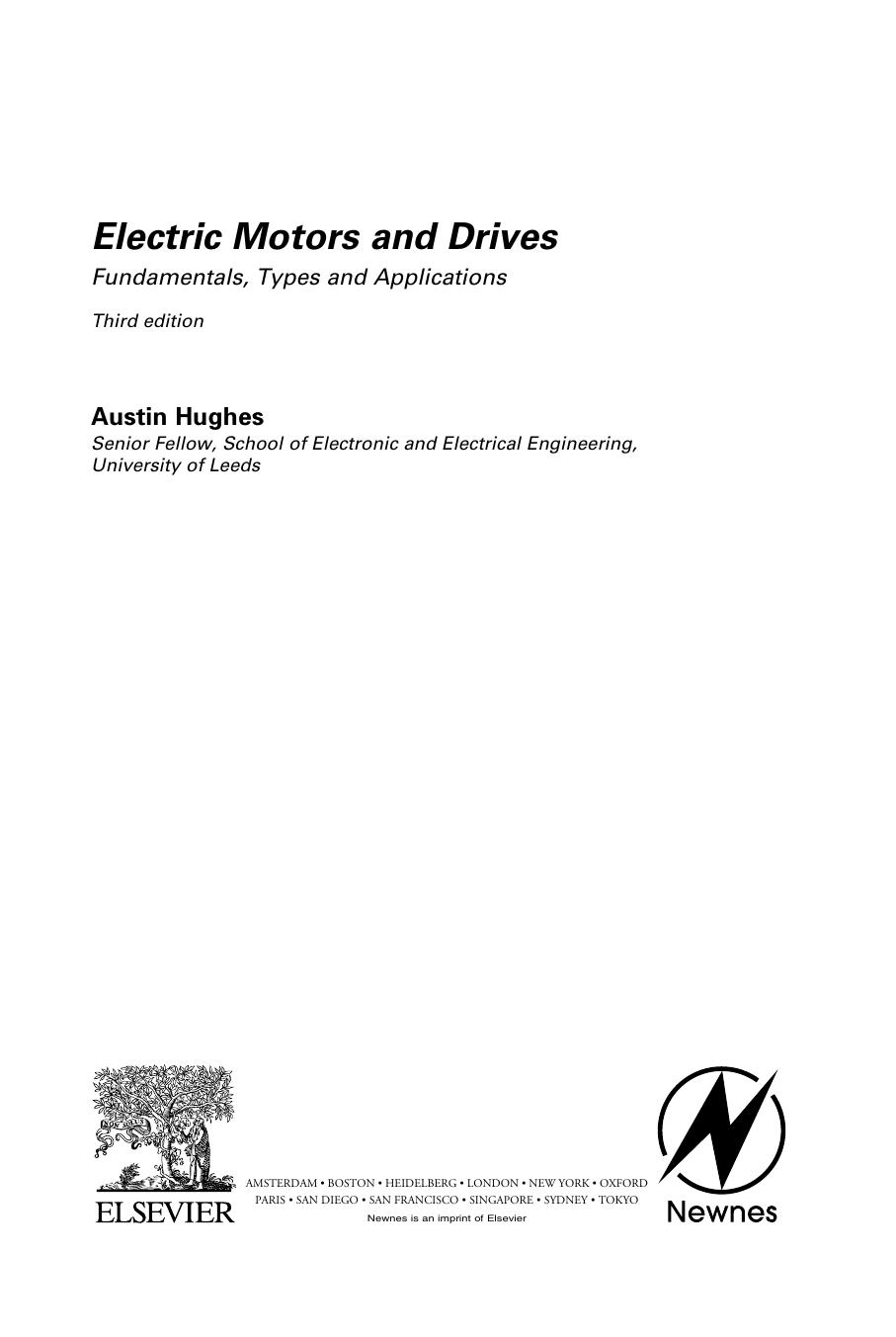 Hughes by Electric Motors & Drives Fundamentals Types & Applications-Newnes (2006)