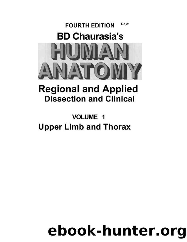 Human Anatomy, Volume 1  Upper Limb and Thorax ( PDFDrive ) by a