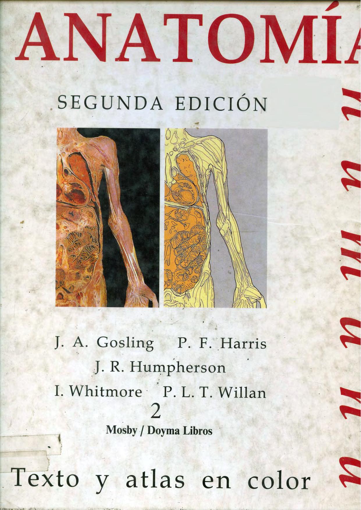 Human Anatomy: A Text and Colour Atlas by J. A. Gosling P. F. Harris J. R. Humpherson I. V. Whitmore P. L. T. Willan