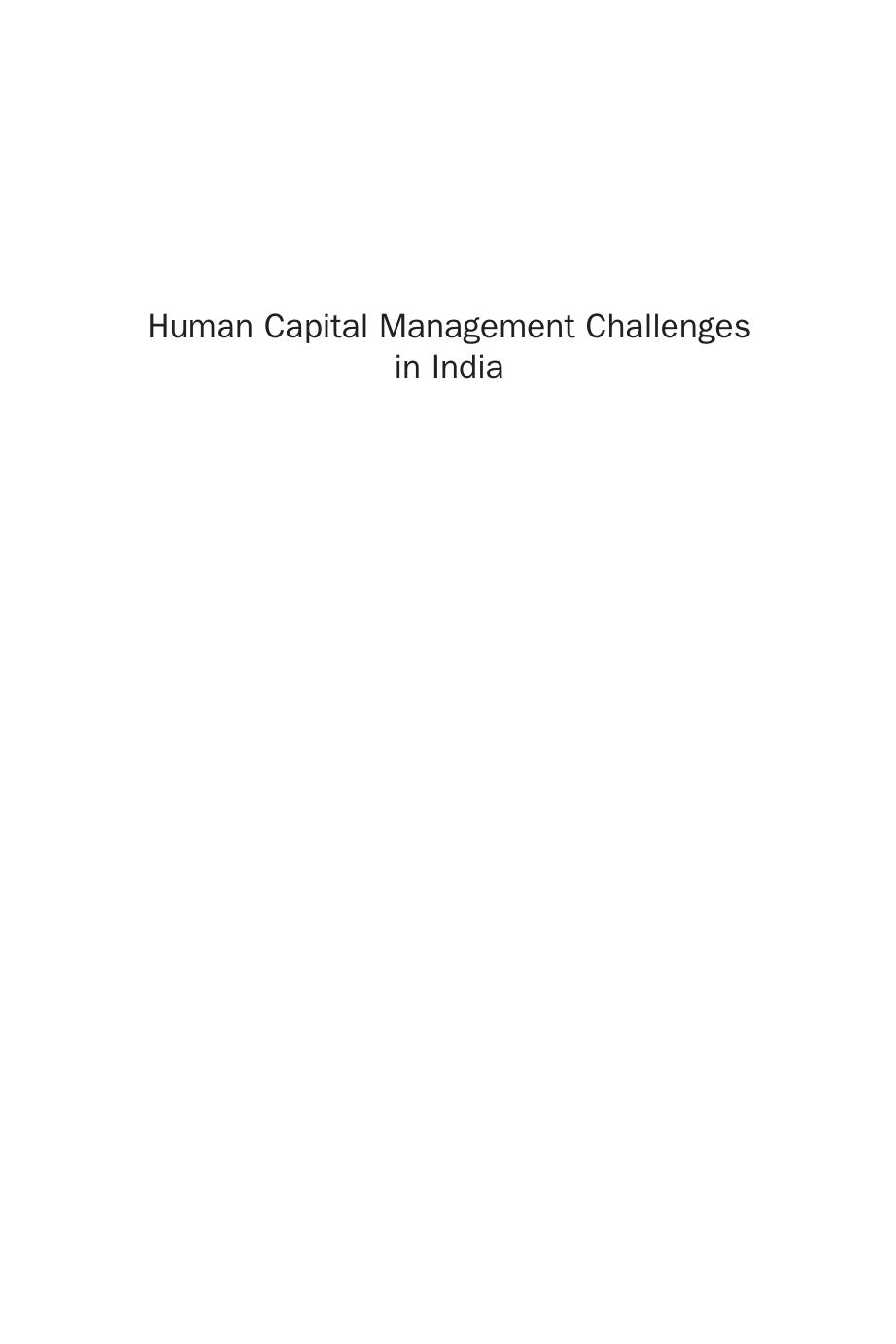 Human Capital Management Challenges in India by Ram Raghavan (Auth.)