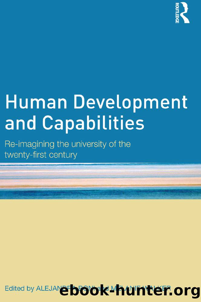 Human Development and Capabilities by Boni Alejandra;Walker Melanie; & Melanie Walker