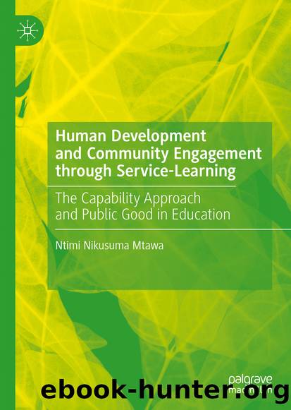 Human Development and Community Engagement through Service-Learning by Ntimi Nikusuma Mtawa