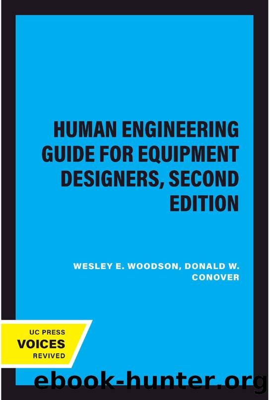 Human Engineering Guide for Equipment Designers, Second Edition by Wesley E. Woodson