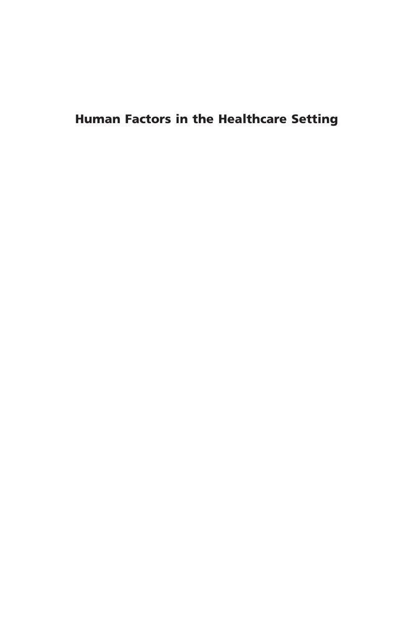 Human Factors in the Health Care Setting: A Pocket Guide for Clinical Instructors by Advanced Life Support Group Peter-Marc Fortune Mike Davis Jacky Hanson Barabara Phillips