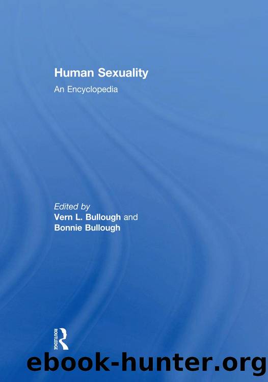 Human Sexuality by Human Sexuality An Encyclopedia-Taylor & Francis
