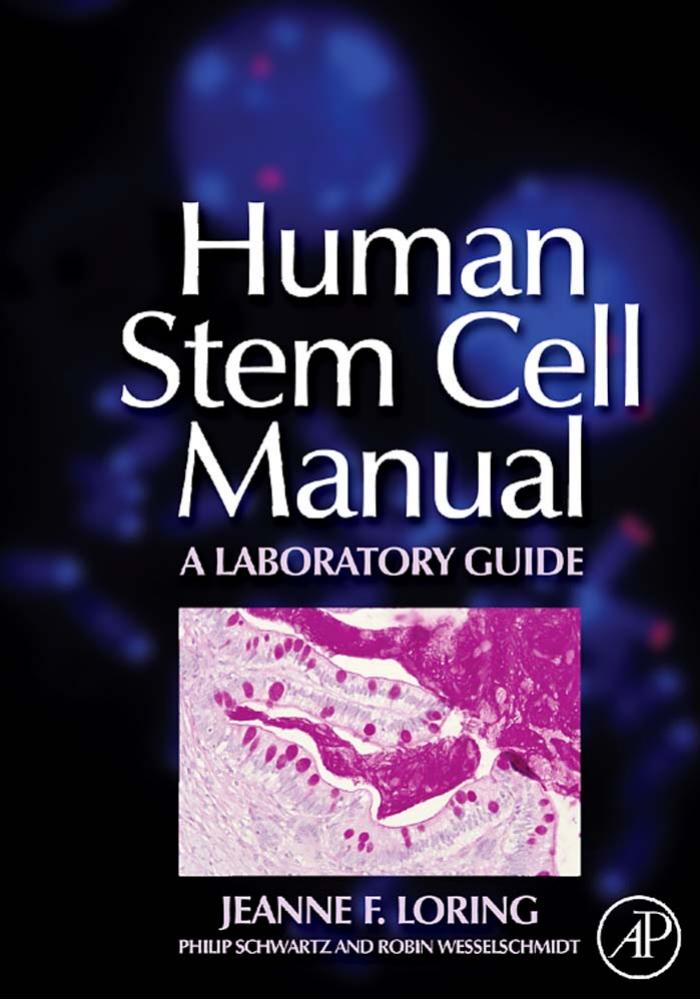 Human Stem Cell Manual: A Laboratory Guide by Jeanne F. Loring Robin L. Wesselschmidt Philip H. Schwartz