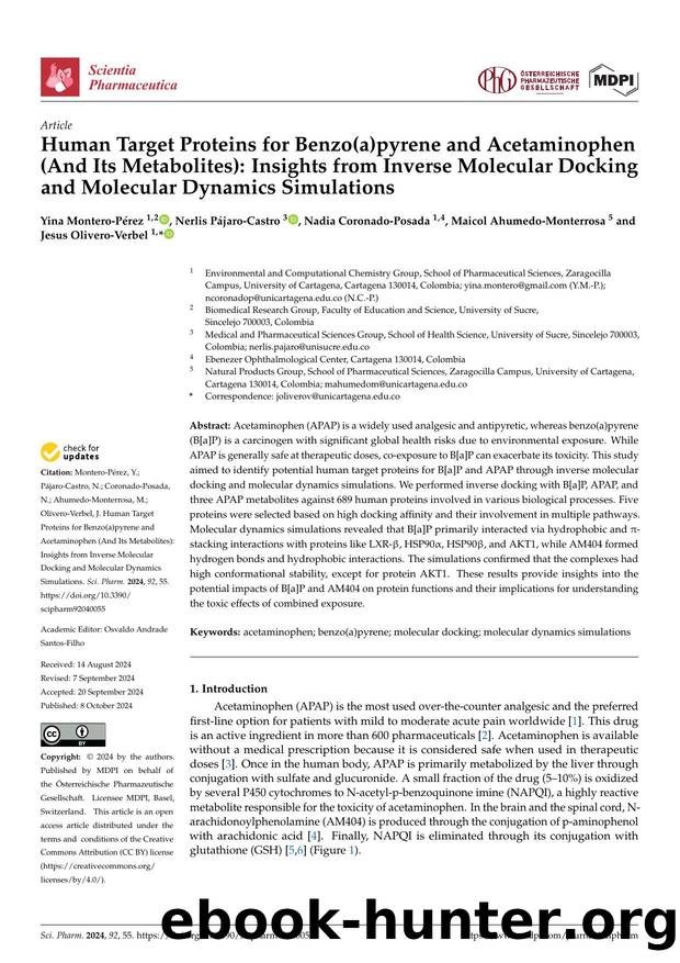 Human Target Proteins for Benzo(a)pyrene and Acetaminophen (And Its Metabolites): Insights from Inverse Molecular Docking and Molecular Dynamics Simulations by unknow