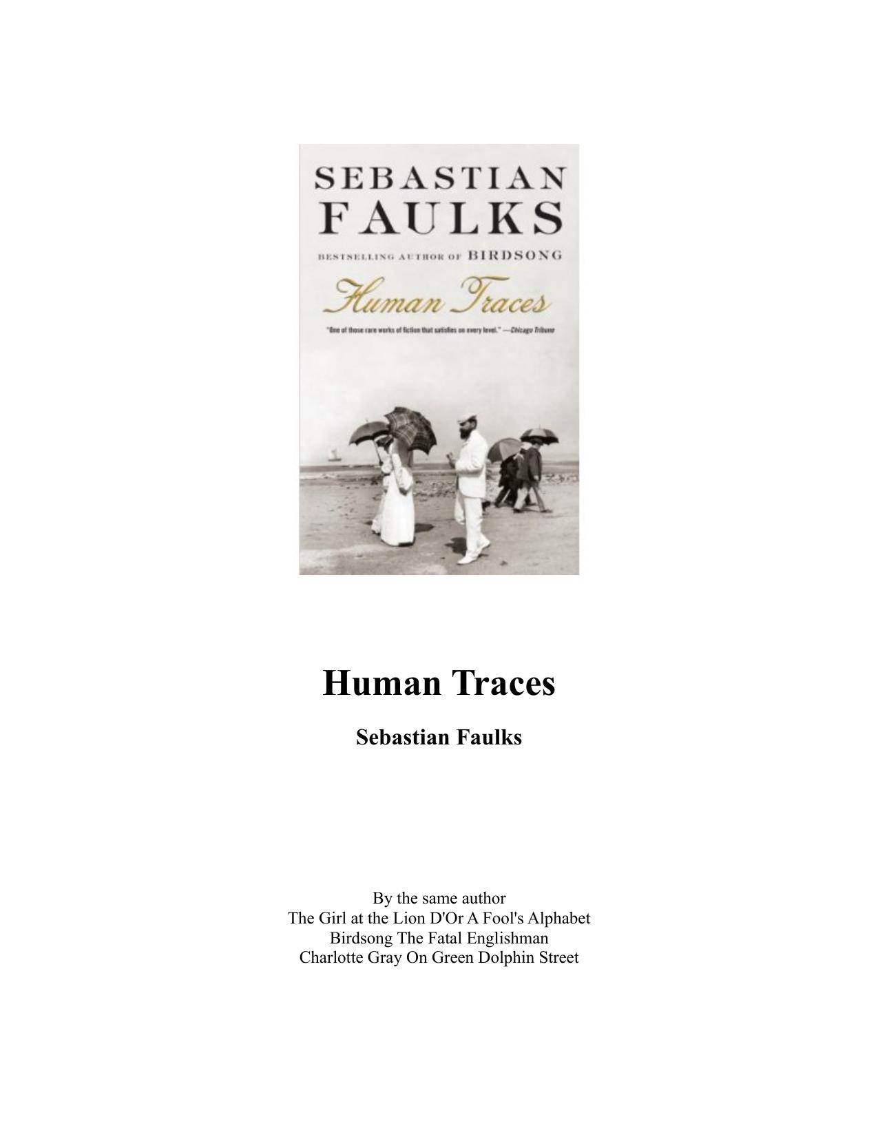 Human Traces by Sebastian Faulks