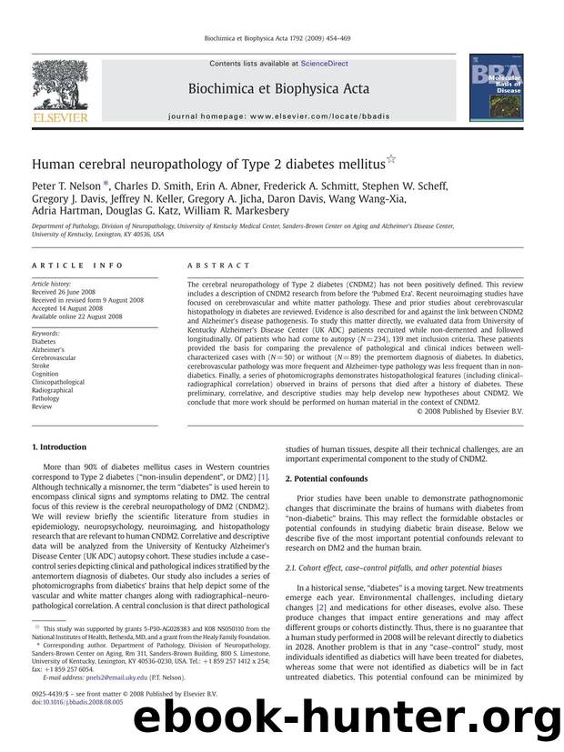 Human cerebral neuropathology of Type 2 diabetes mellitus by unknow